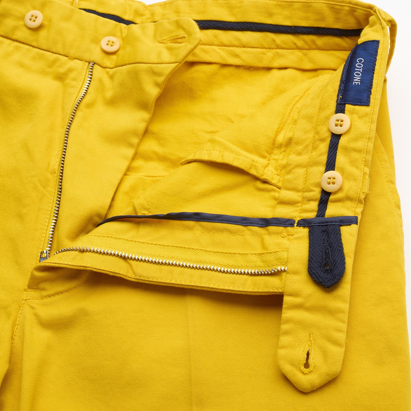 VANNUCCI MILANO Yellow Chino "COVER" Pants  EU 48 NEW US 32