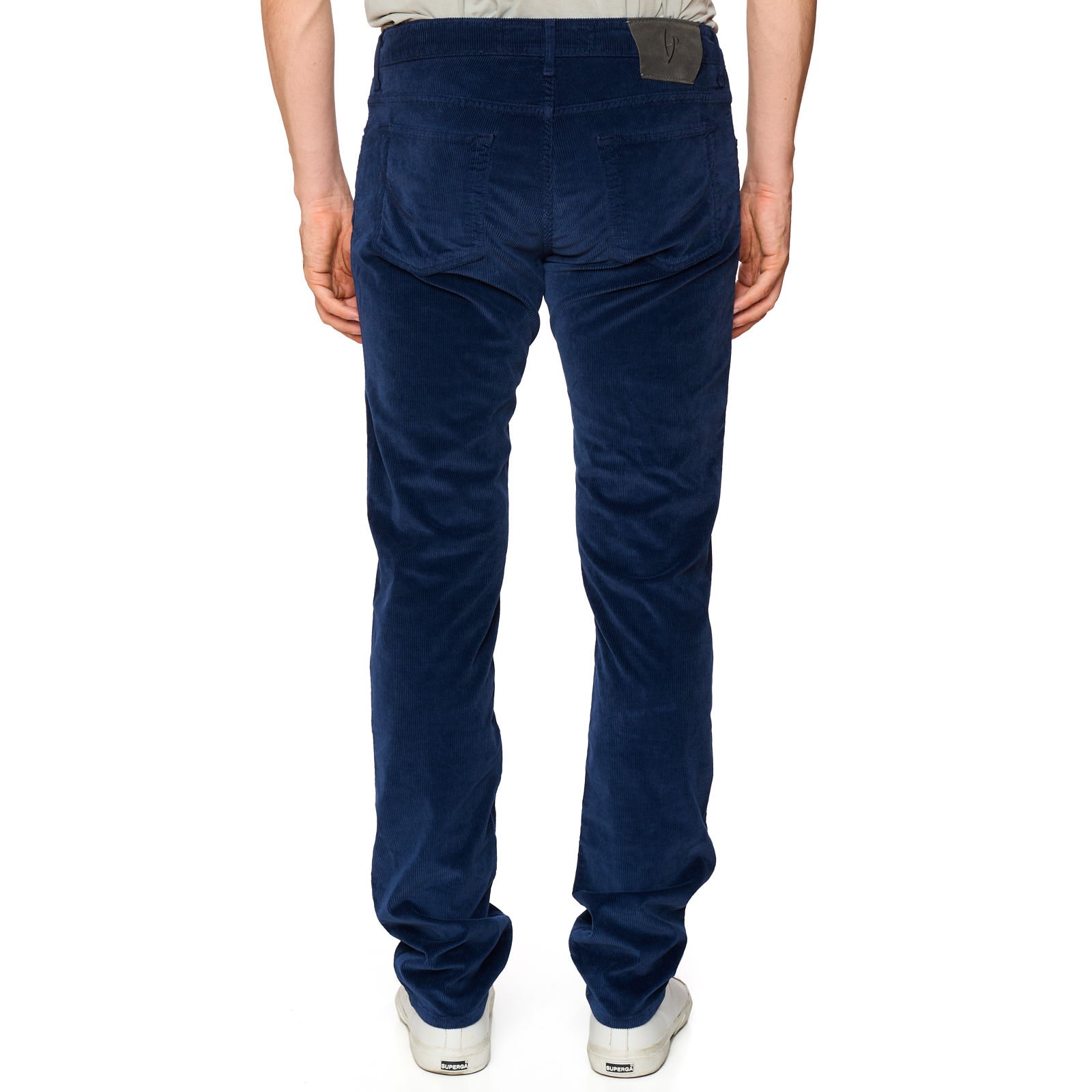 HANDPICKED Blue "RAVELLO" Stretch Corduroy Jeans NEW Slim Fit