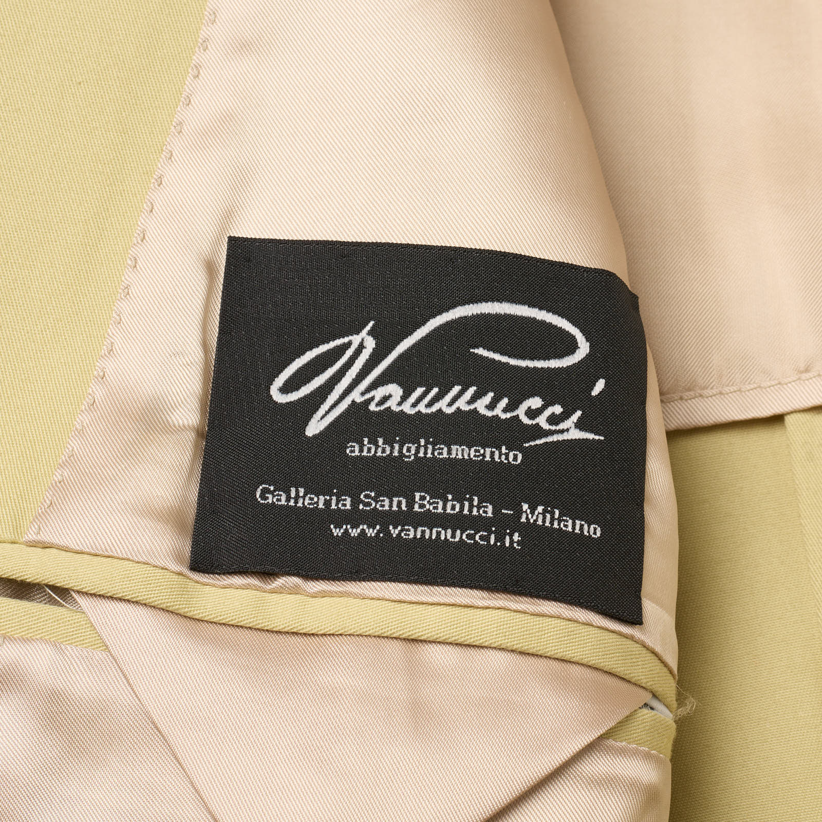 VANNUCCI Milano Beige Cotton Suit EU 46 NEW US 36