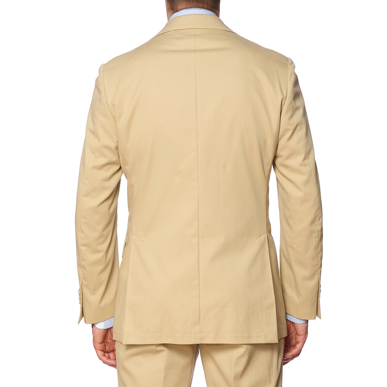 VANNUCCI Milano Tan Pure Cotton Spring-Summer Suit EU 50 NEW US 40