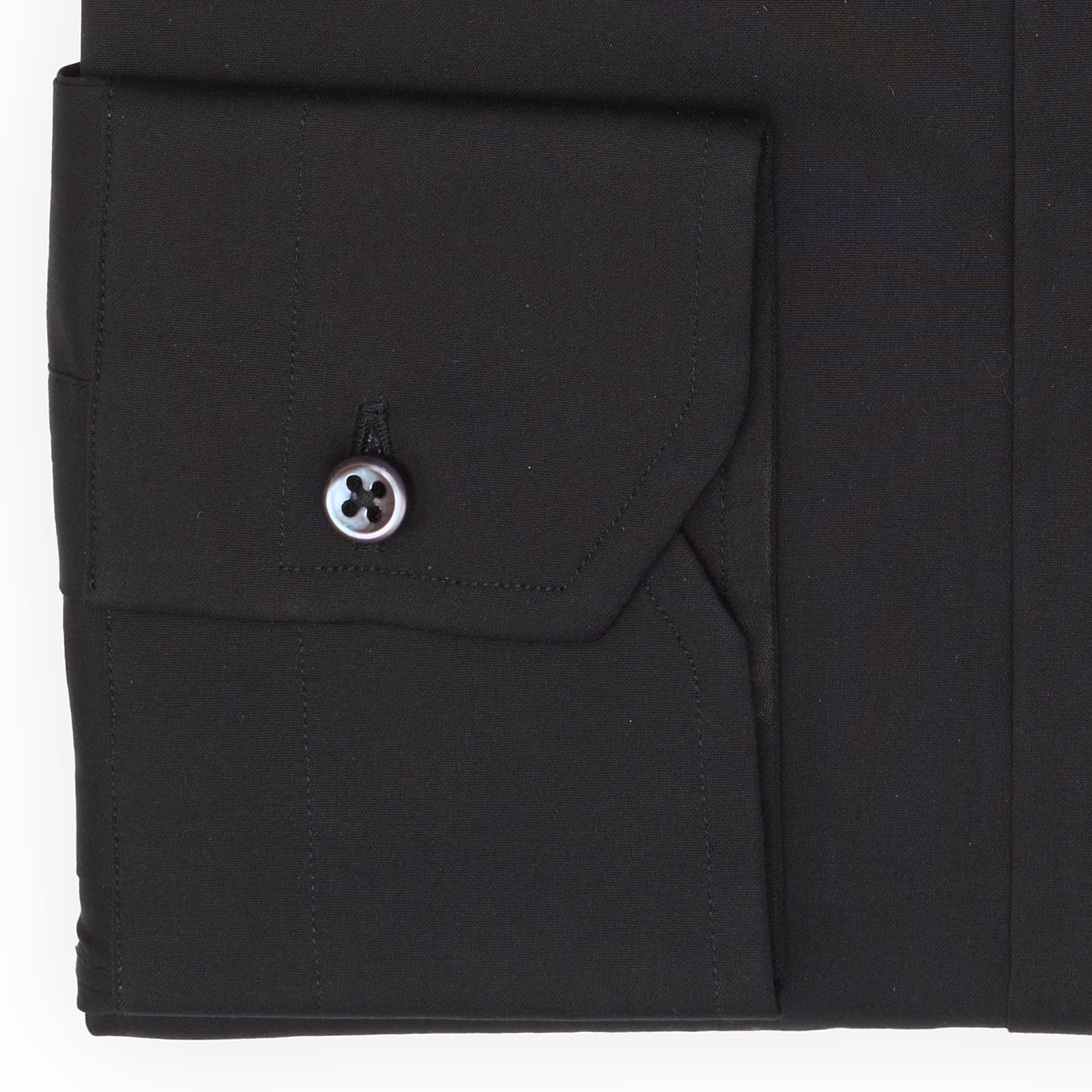VANNUCCI Milano Black Stretch Dress Shirt EU 40 NEW US 15.75