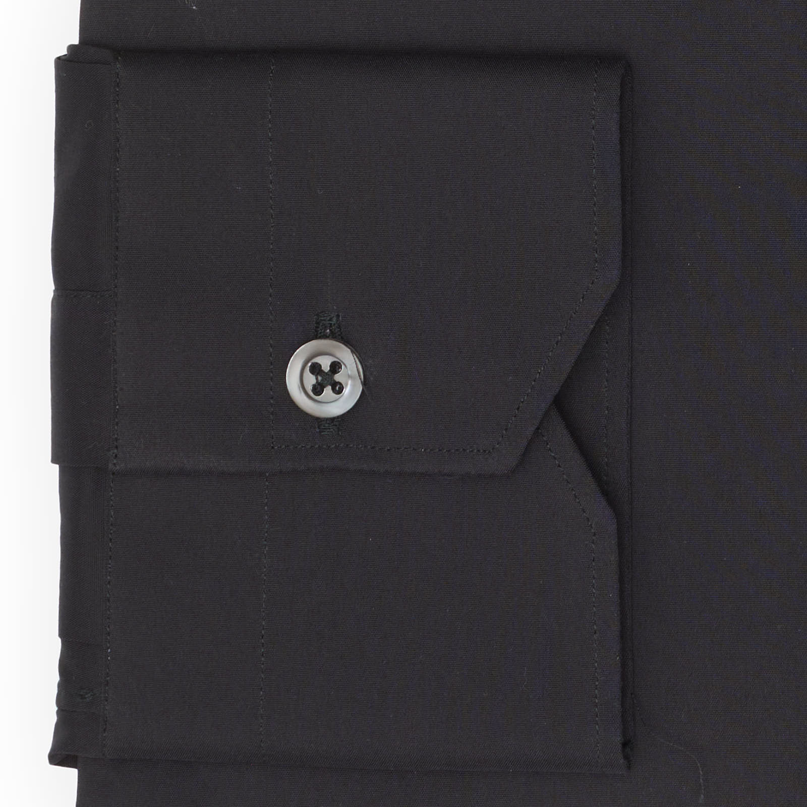 VANNUCCI Milano Black Stretch Dress Shirt NEW