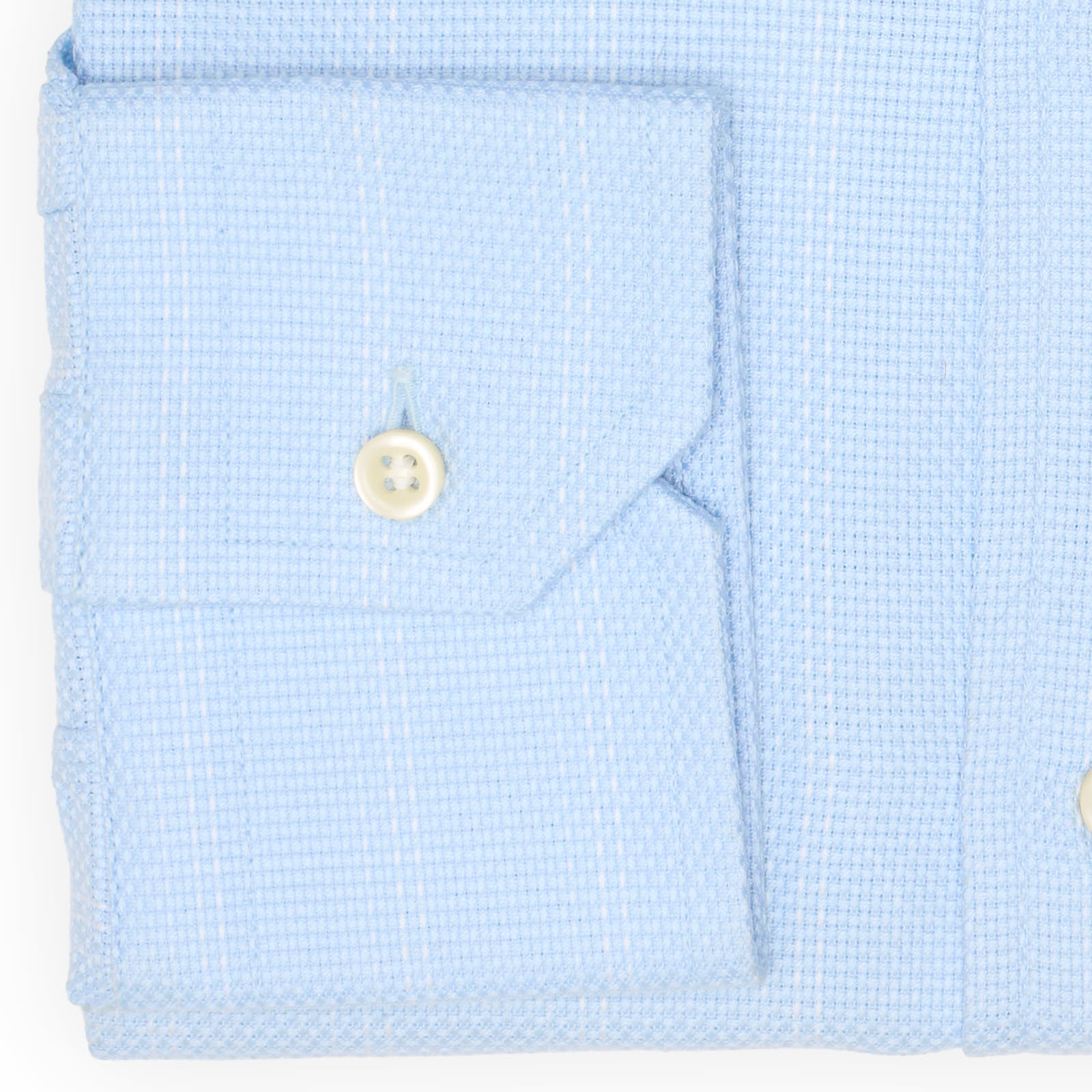 VANNUCCI Milano Blue Striped Oxford Cotton Dress Shirt EU 38 NEW US 15