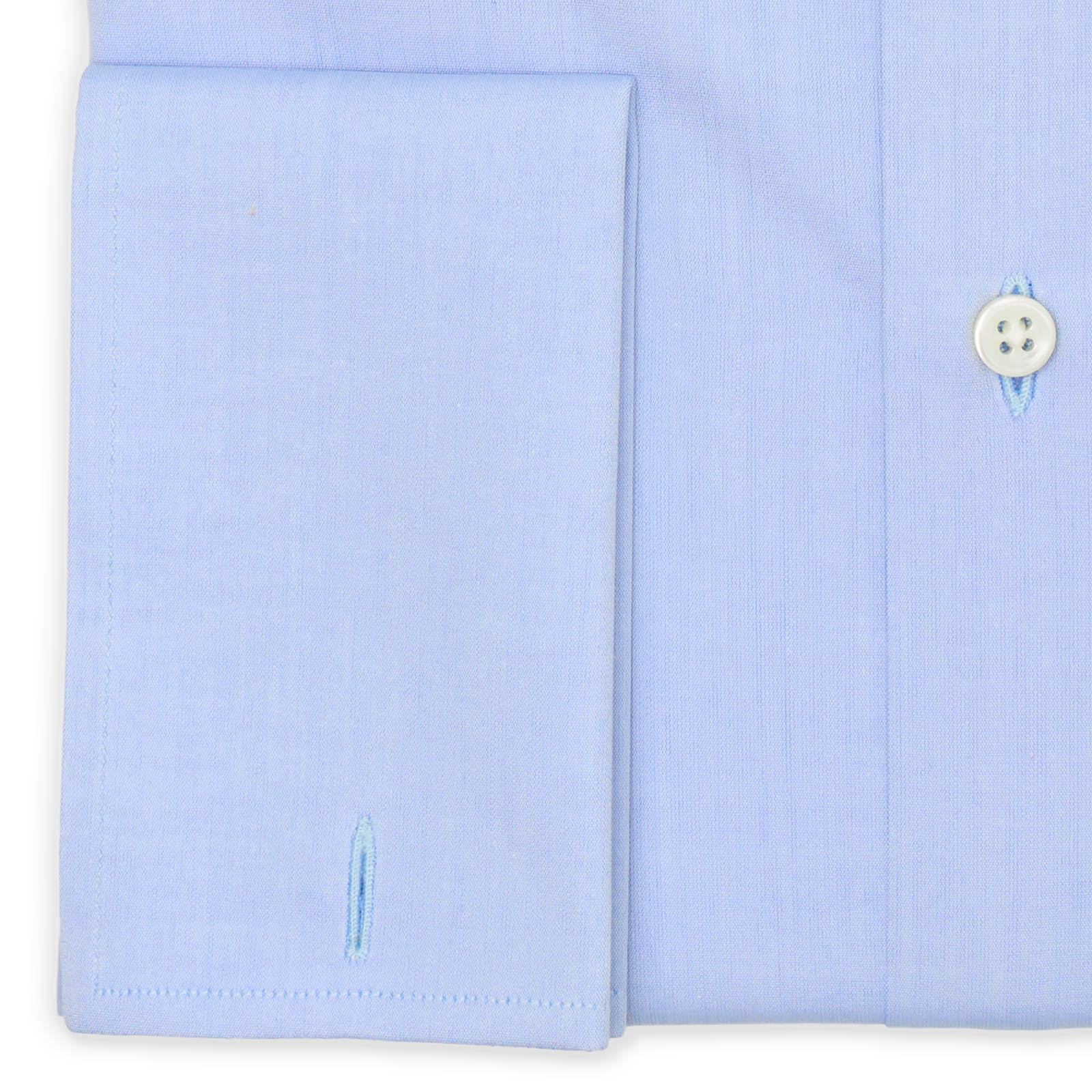 VANNUCCI Milano Blue Cotton French Cuff Dress Shirt EU 40 NEW US 15.75