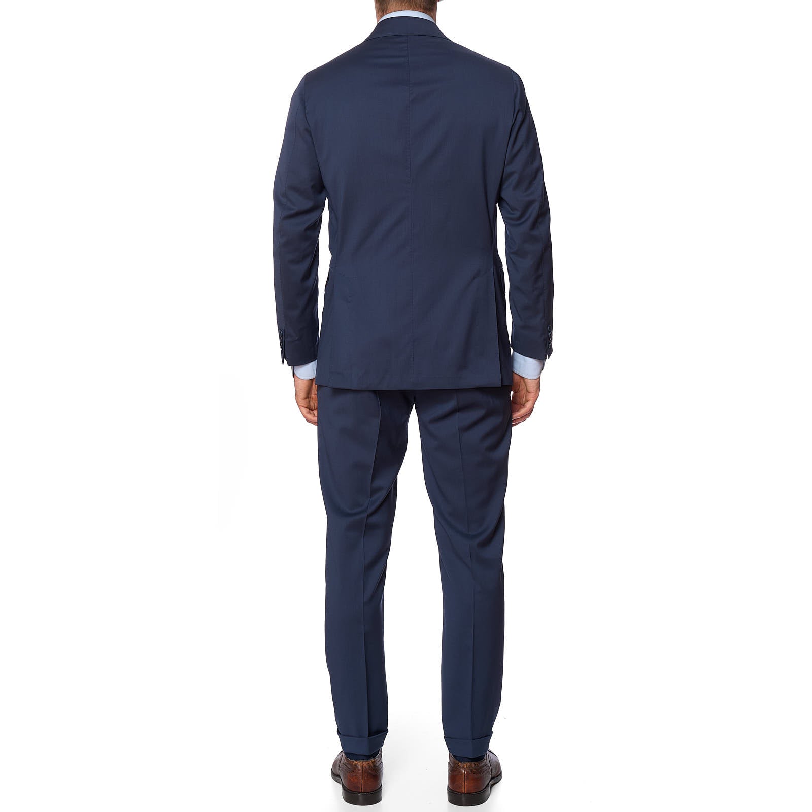 VANNUCCI Milano Blue Wool Suit EU 52 NEW US 42