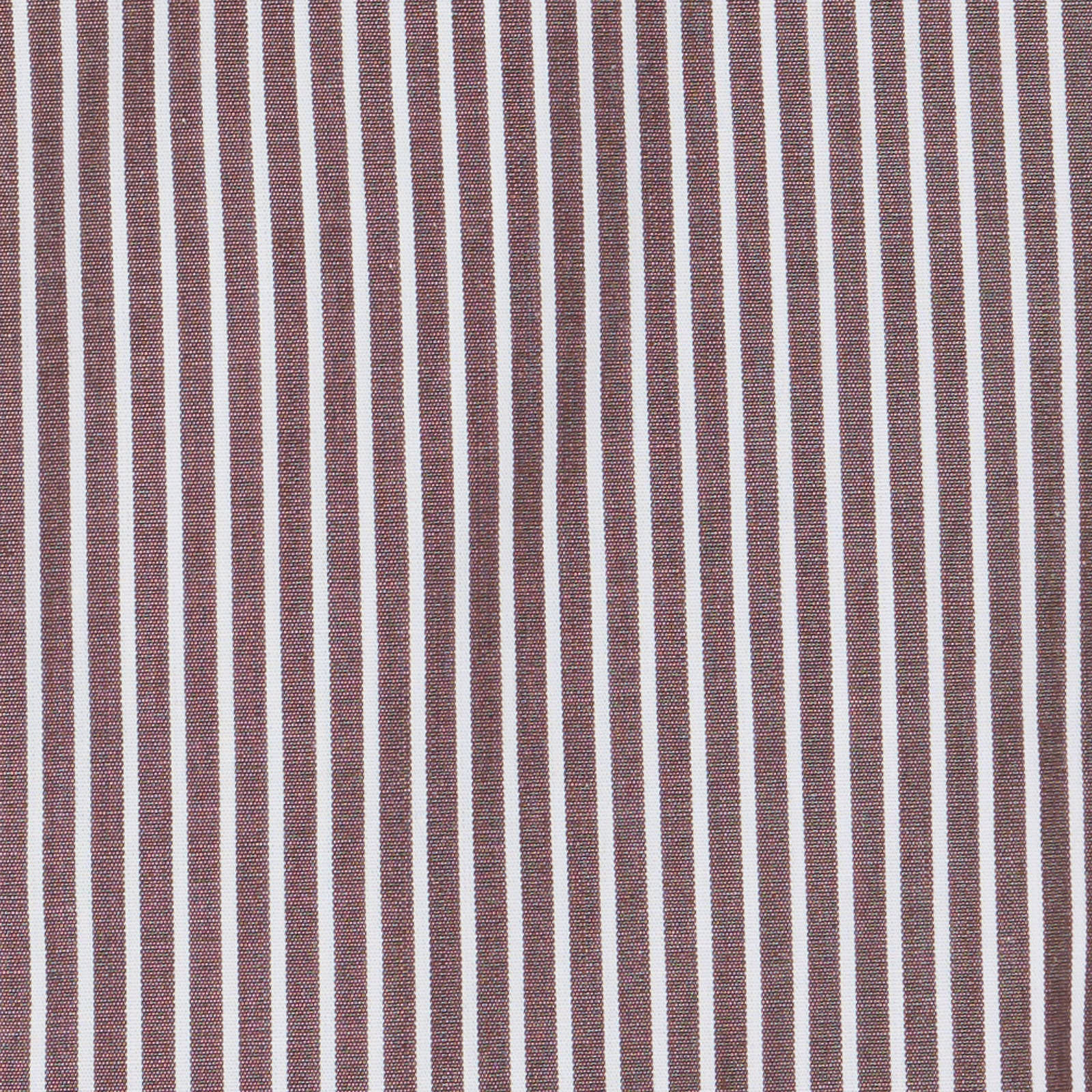 VANNUCCI Milano Brown Striped Broadcloth Cotton Dress Shirt EU 37 NEW US 14.5