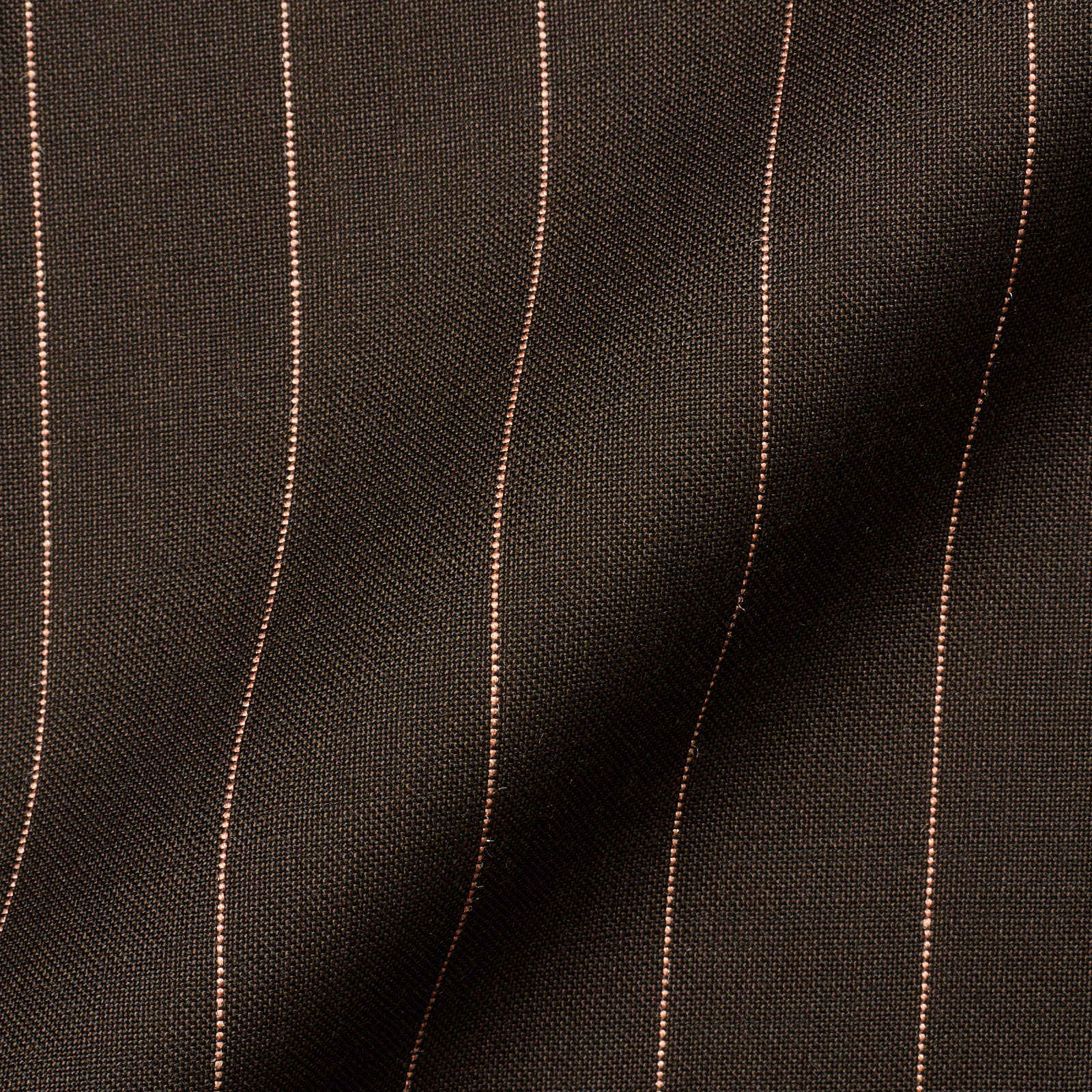 VANNUCCI Milano Brown Pinstripe Wool Super 100's Suit EU 46 NEW US 36