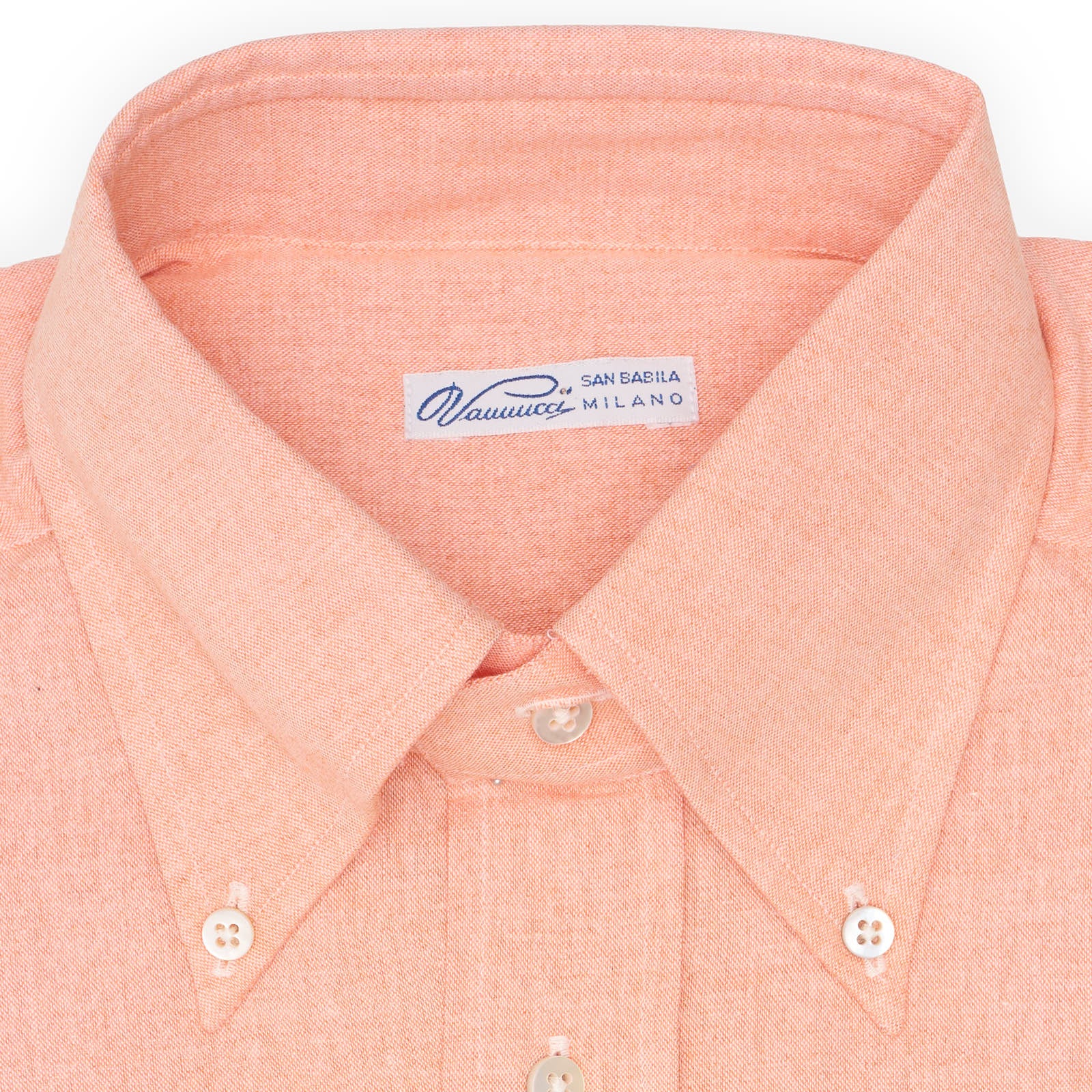 VANNUCCI Milano Coral Chambray Casual Shirt EU 39 NEW US 15.5