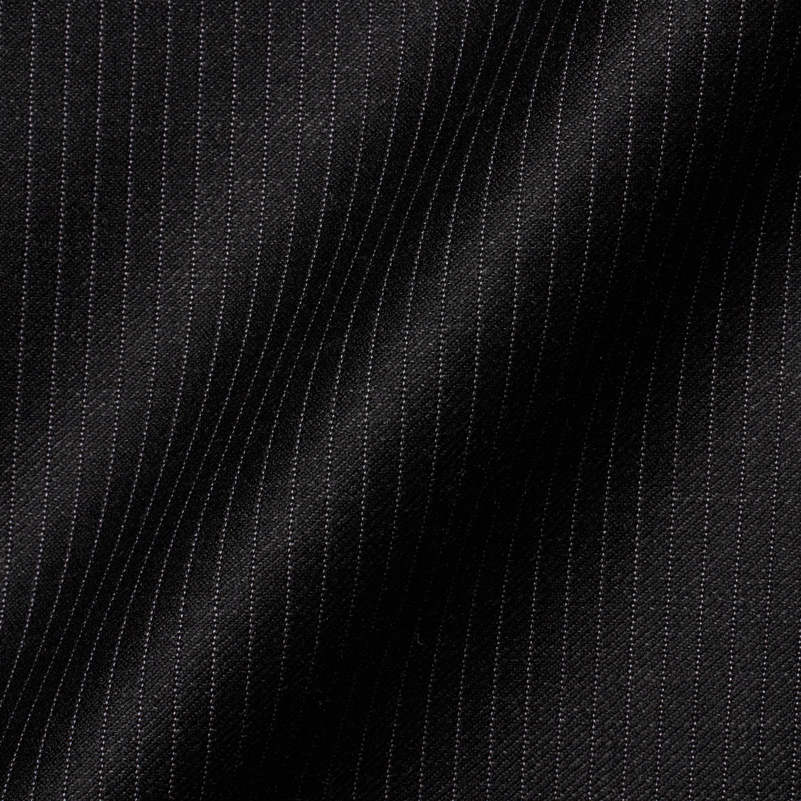 VANNUCCI Milano Dark Gray Striped Virgin Wool Super 150's Suit EU 56 NEW US 46