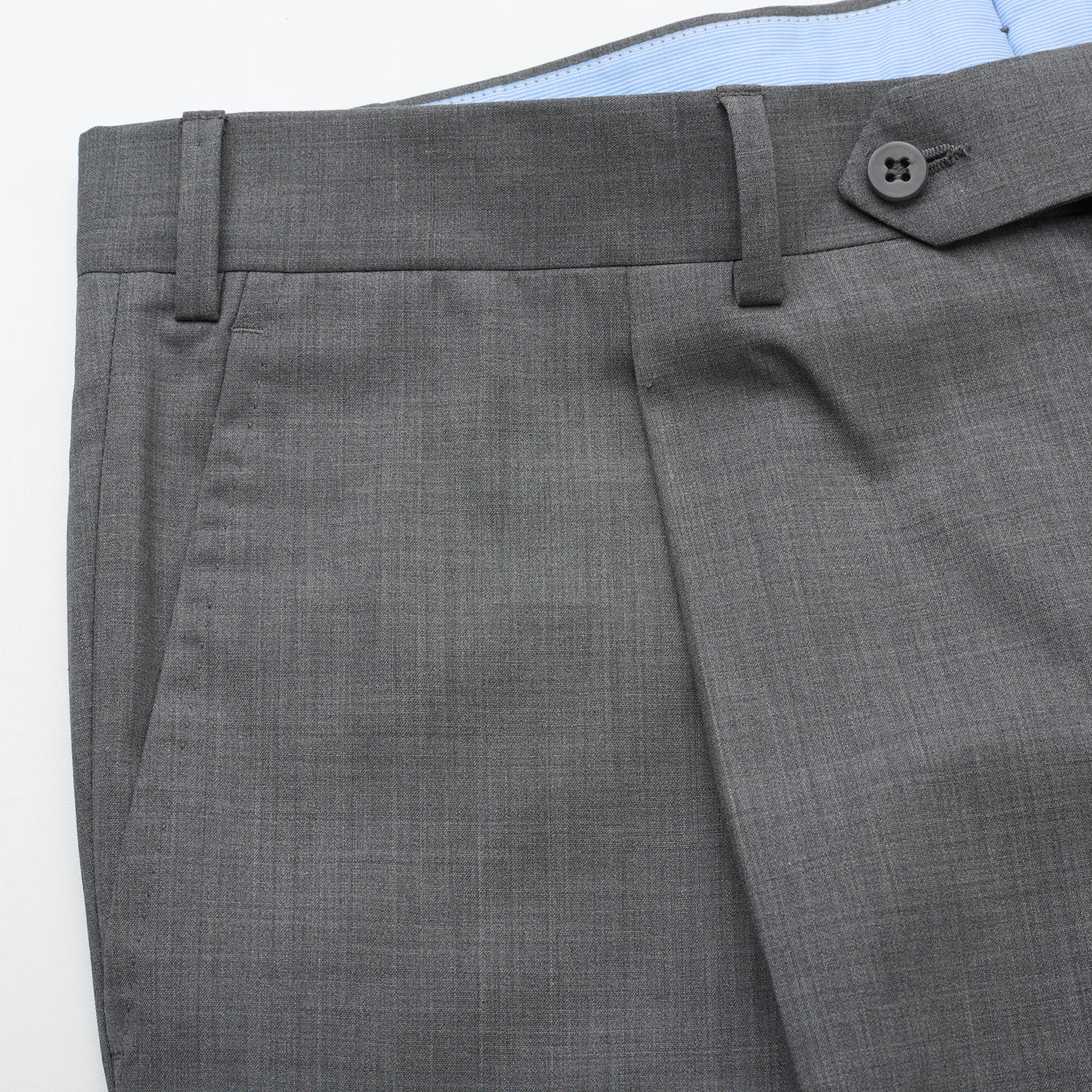 VANNUCCI Milano Dark Gray Wool Super 140's Dress Pants EU 58 NEW US 42