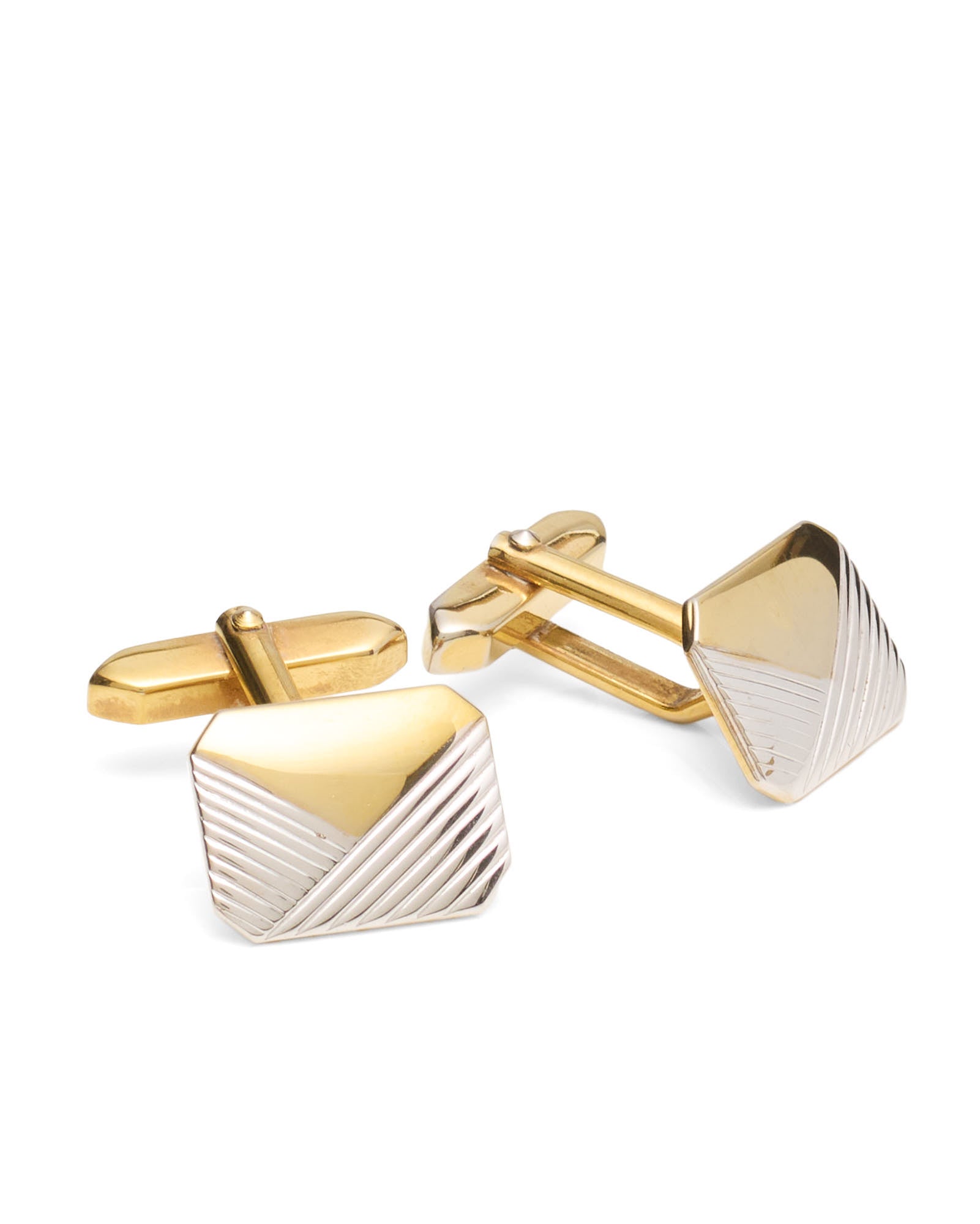 VANNUCCI Milano Gold Silver Plated Vintage Cufflinks