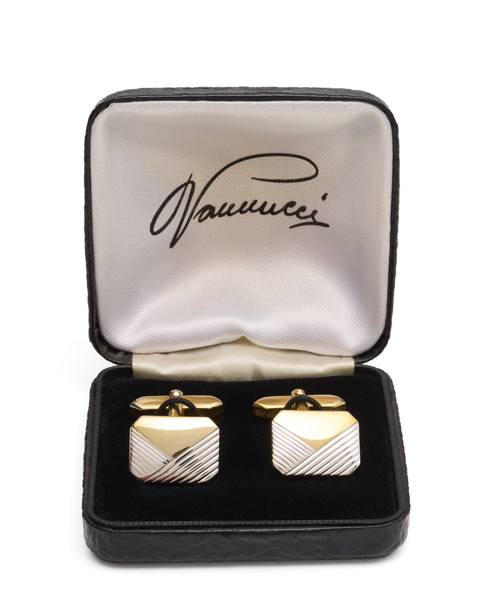 VANNUCCI Milano Gold Silver Plated Vintage Cufflinks