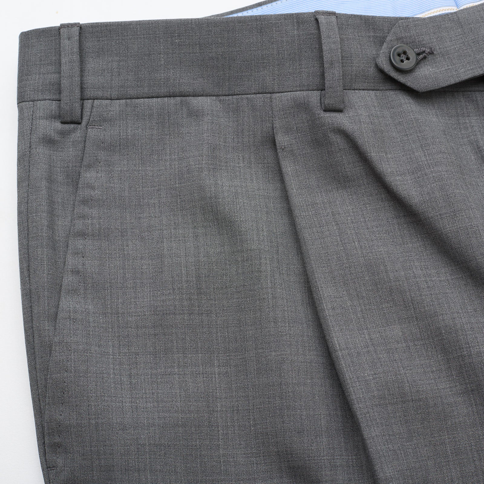 VANNUCCI Milano Gray Wool Super 140's Dress Pants NEW