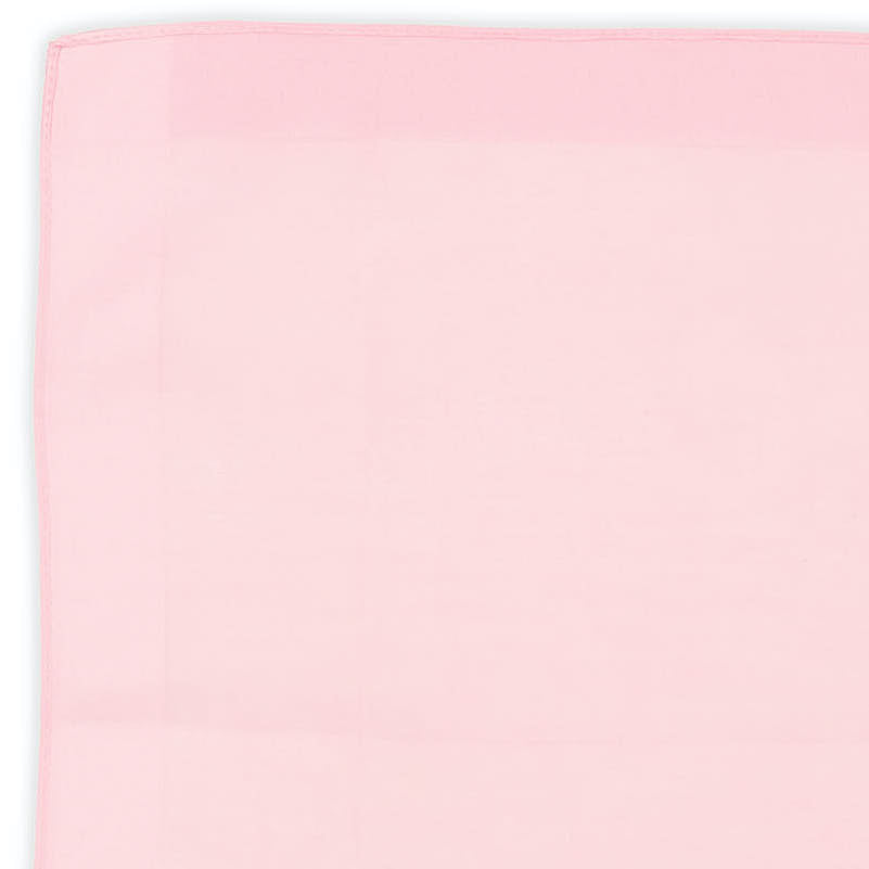 VANNUCCI Milano Handmade Pink Cotton Pocket Square NEW 30cm x 30cm