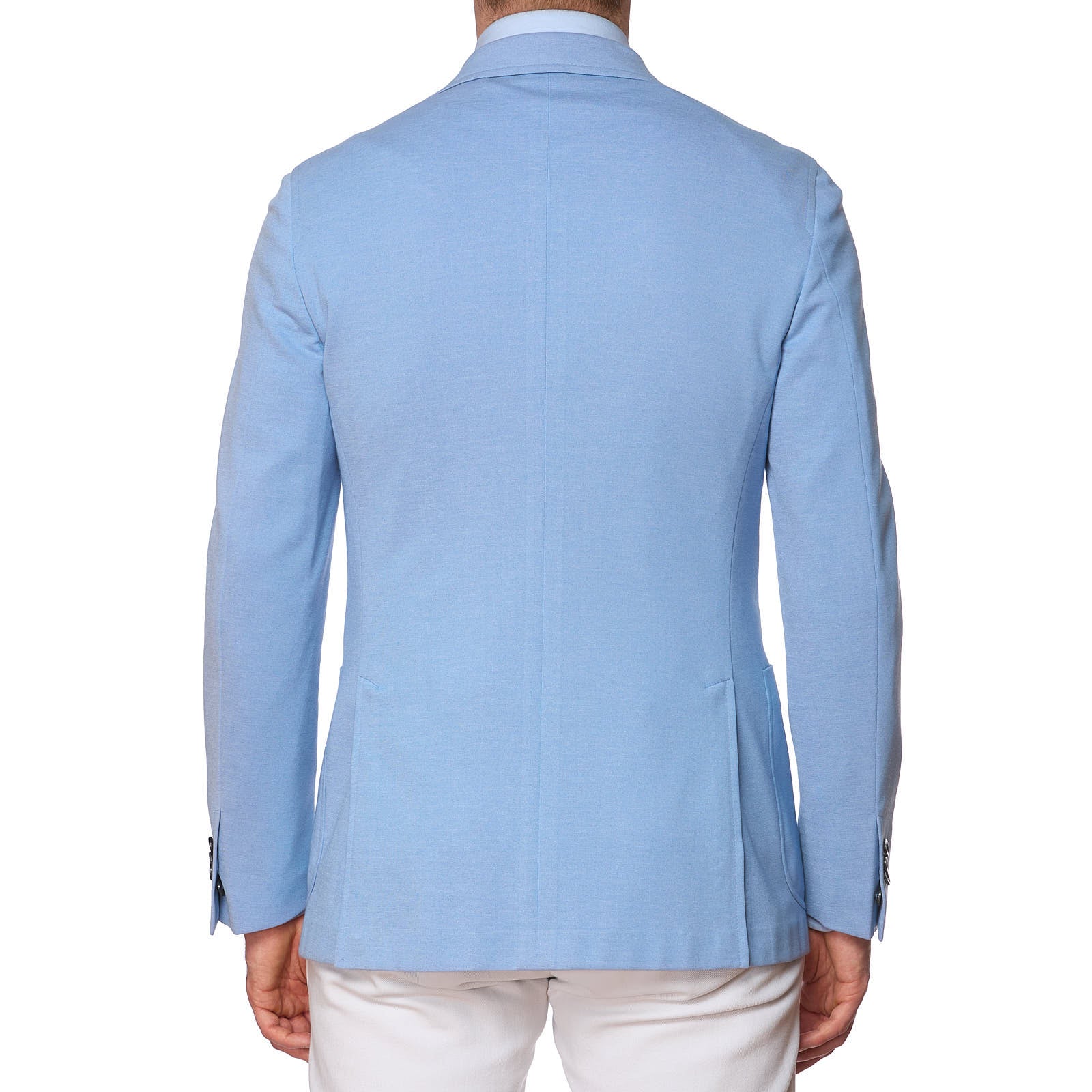 VANNUCCI Pal Zileri Green Label Milano Light Blue Summer Jacket EU 48 NEW US 38