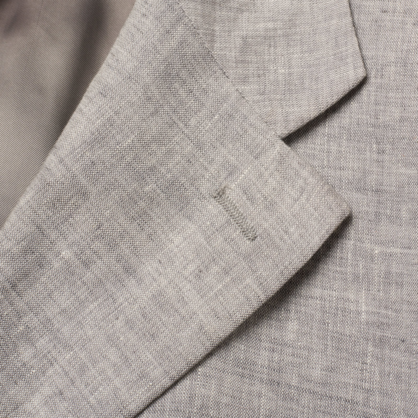 VANNUCCI Milano Light Gray Bellora Linen Suit EU 58 NEW US 48