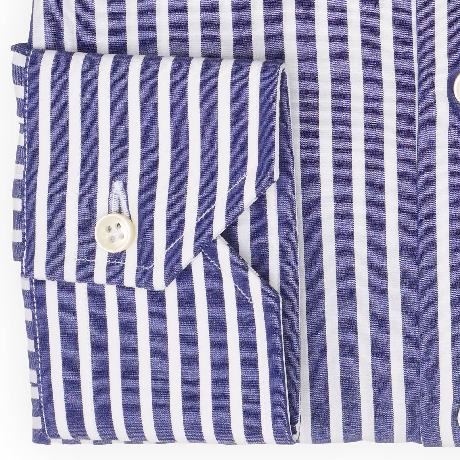 VANNUCCI Milano Navy Blue Madras Striped Cotton Dress Shirt EU 37 NEW US 14.5