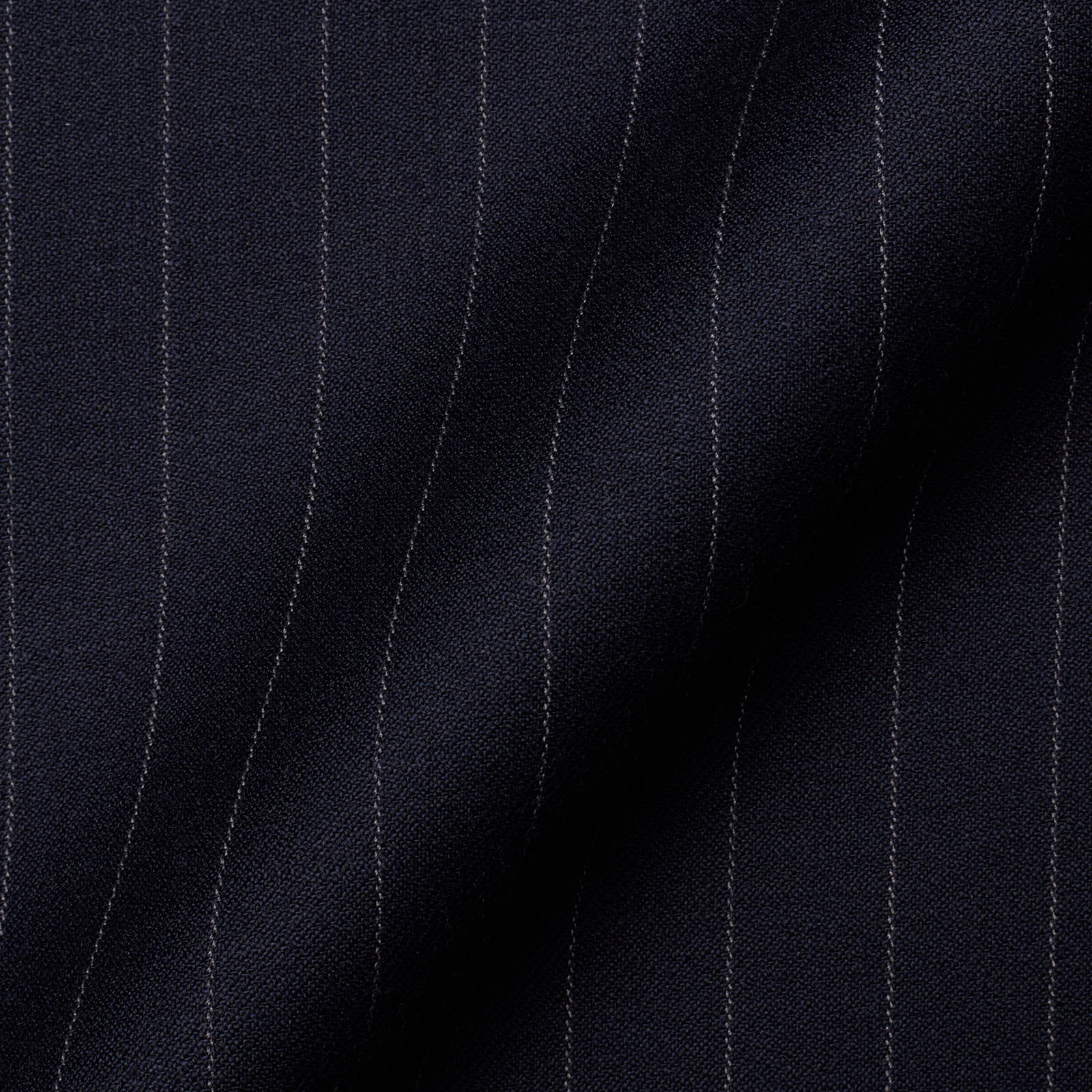 VANNUCCI Milano Navy Blue Chalk Striped Virgin Wool Suit EU 56 NEW US 46