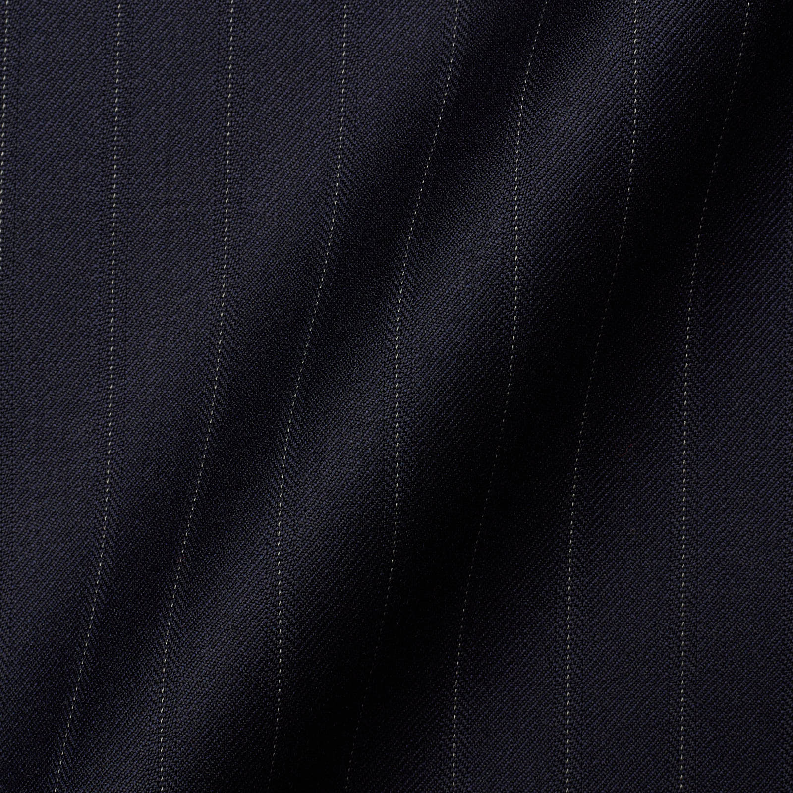 VANNUCCI Milano Navy Blue Striped Virgin Wool Super 120's Suit EU 58 NEW US 46