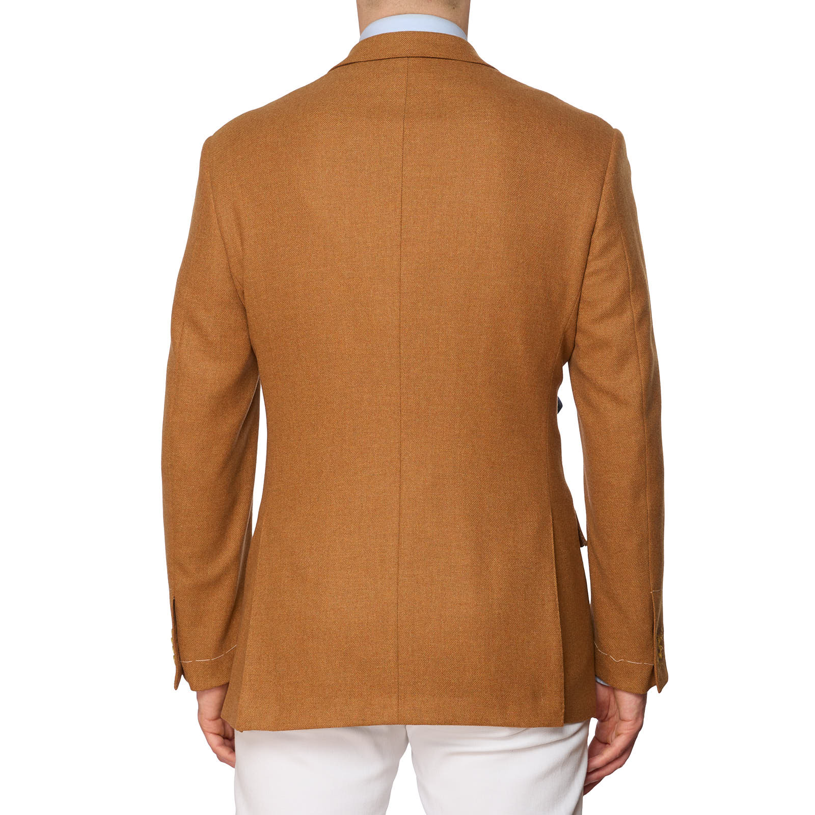 VANNUCCI Milano Burnt Orange Virgin Wool-Cashmere Jacket EU 48 NEW US 38