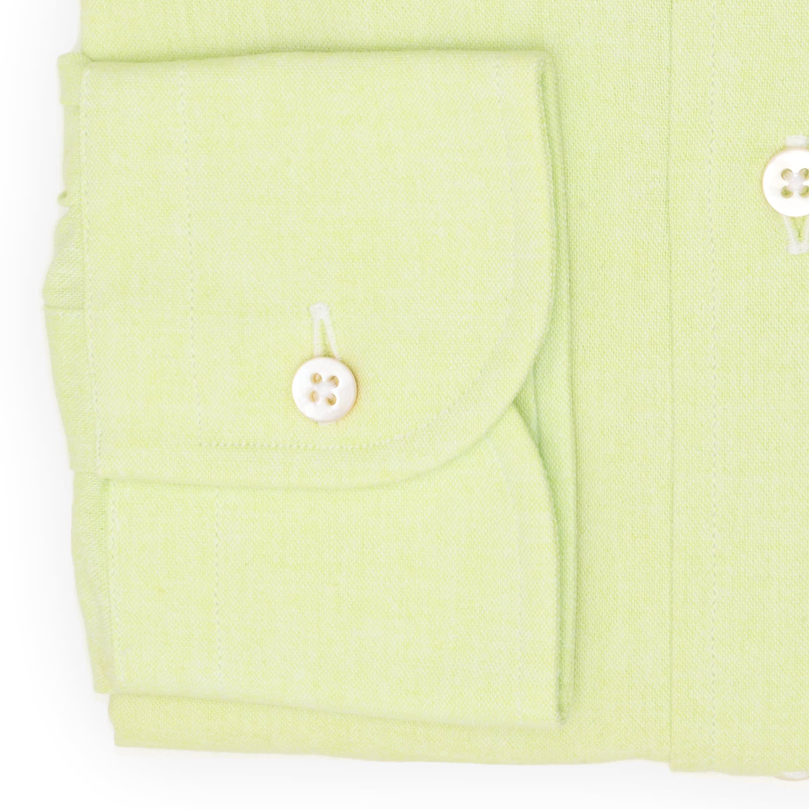 VANNUCCI Milano  Lime Green Soft Button-Down Collar Dress Shirt NEW