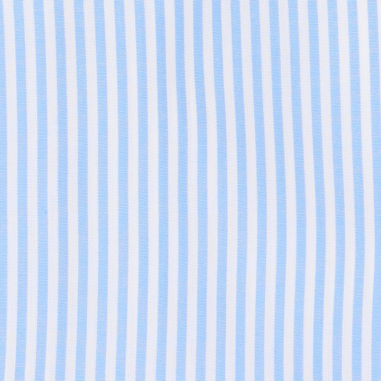 VANNUCCI Milano Sky Blue Bengal Striped Dress Shirt EU 41 NEW US 16