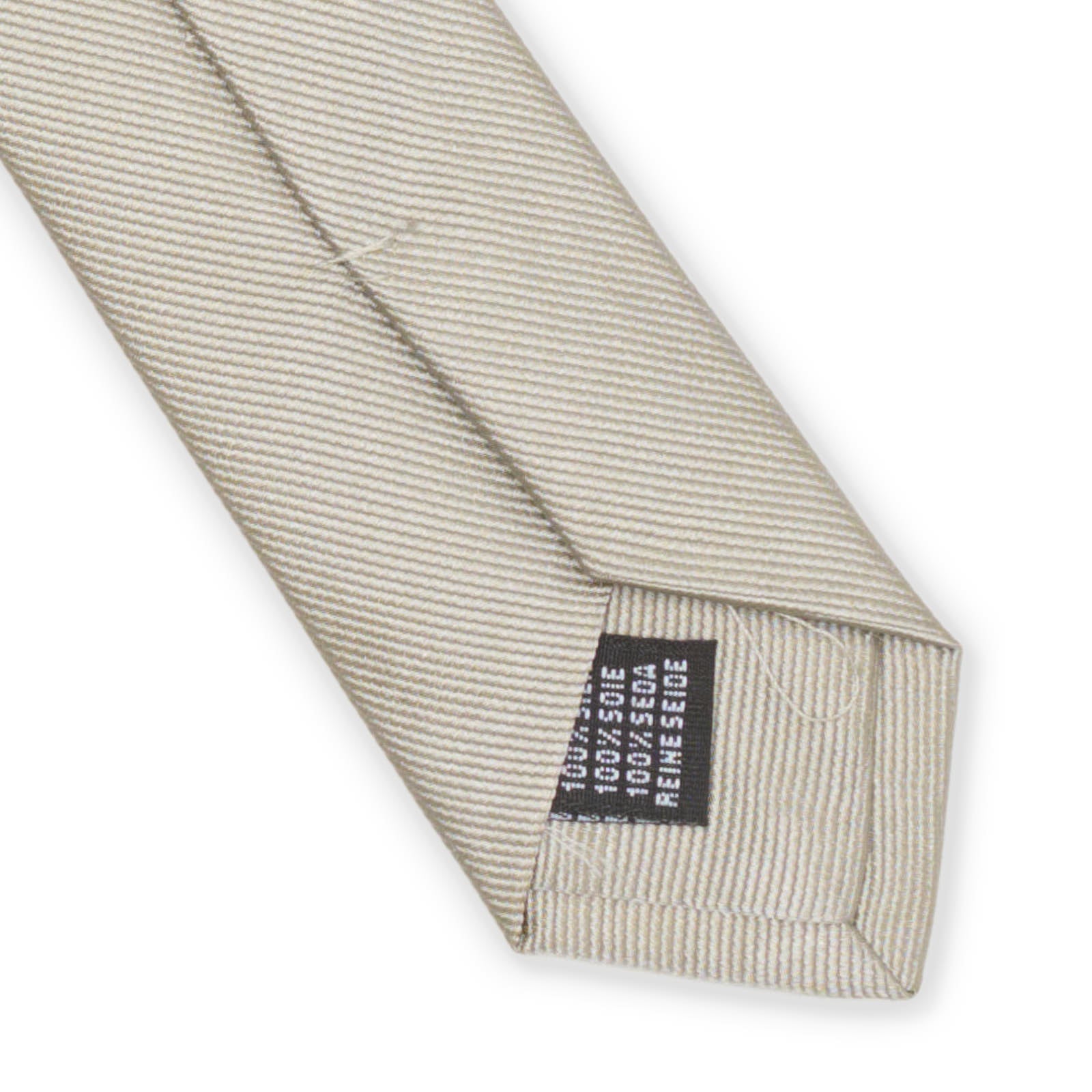 VANNUCCI Satin Gray Silk Tie NEW