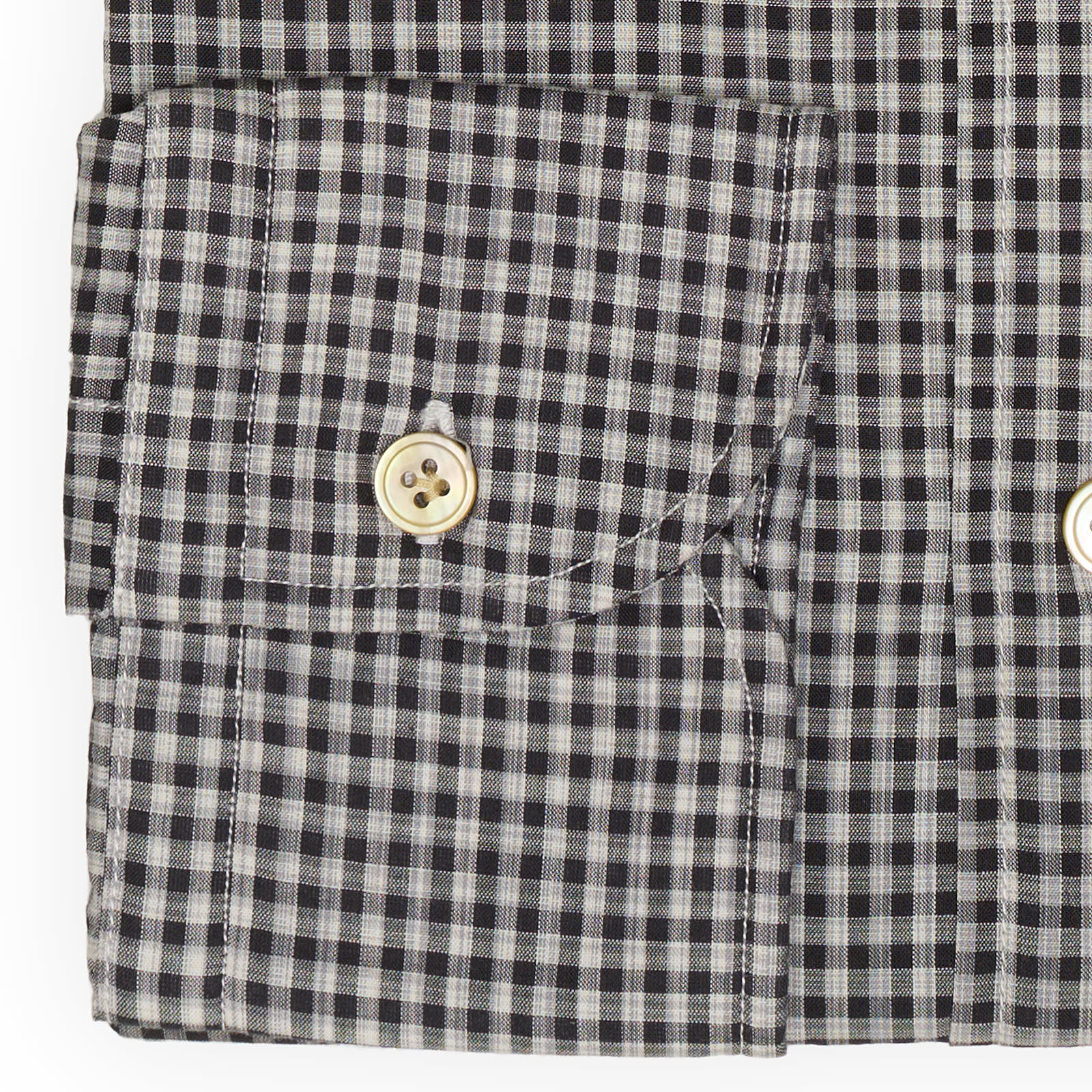 VINCENZO DI RUGGIERO Gray Checks Cotton Dress Shirt EU 40 NEW US 15.75