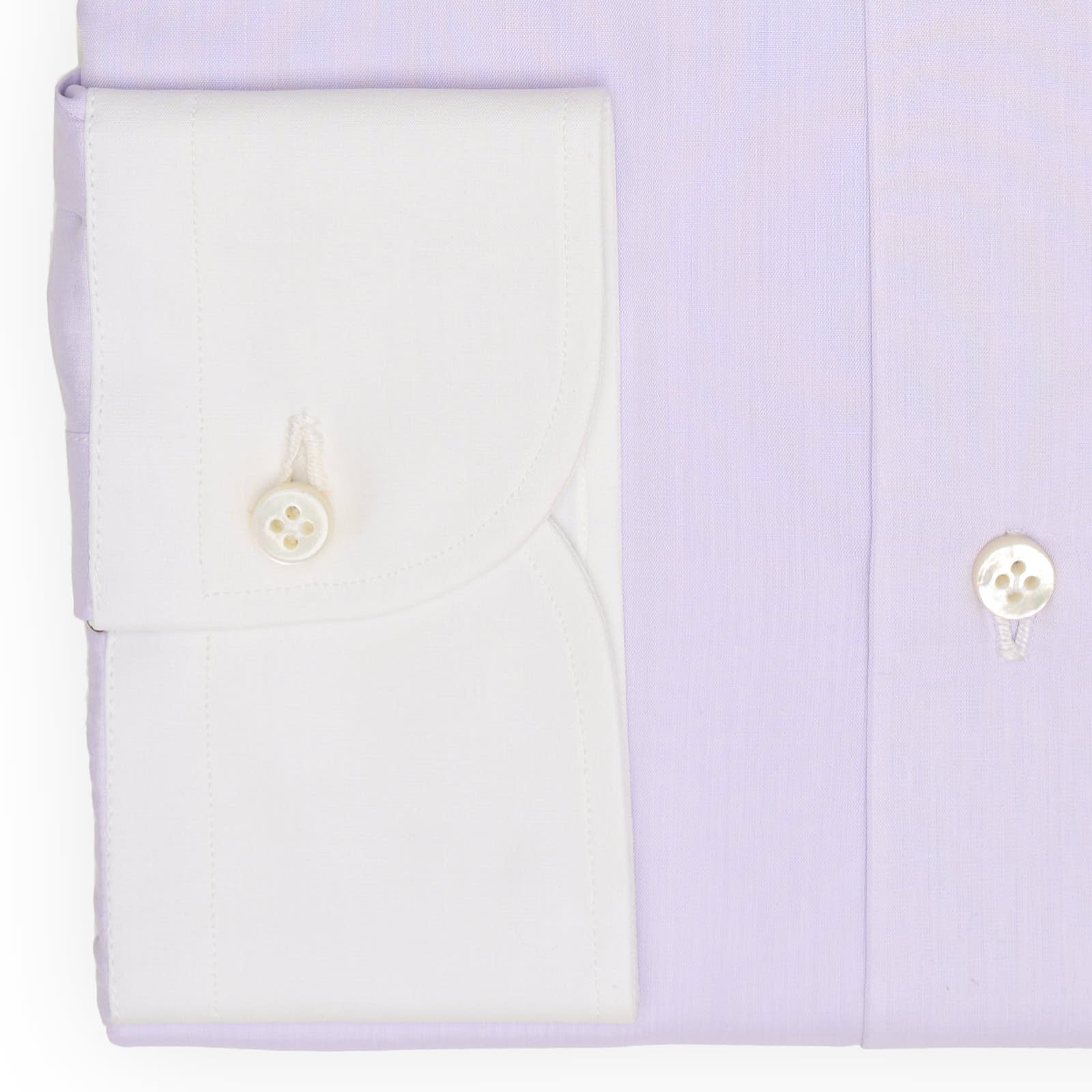 VINCENZO DI RUGGIERO Handmade Purple Cotton Dress Shirt EU 46 NEW US 18