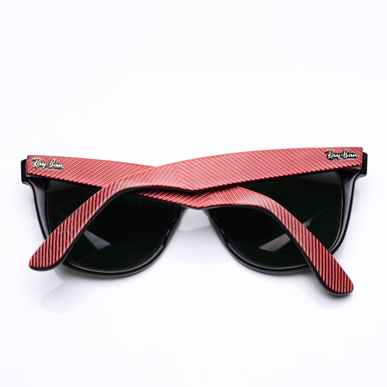 Vintage B&L RAY BAN Wayfarer II W0492 Copper Red/Black  Sunglasses Street Neat