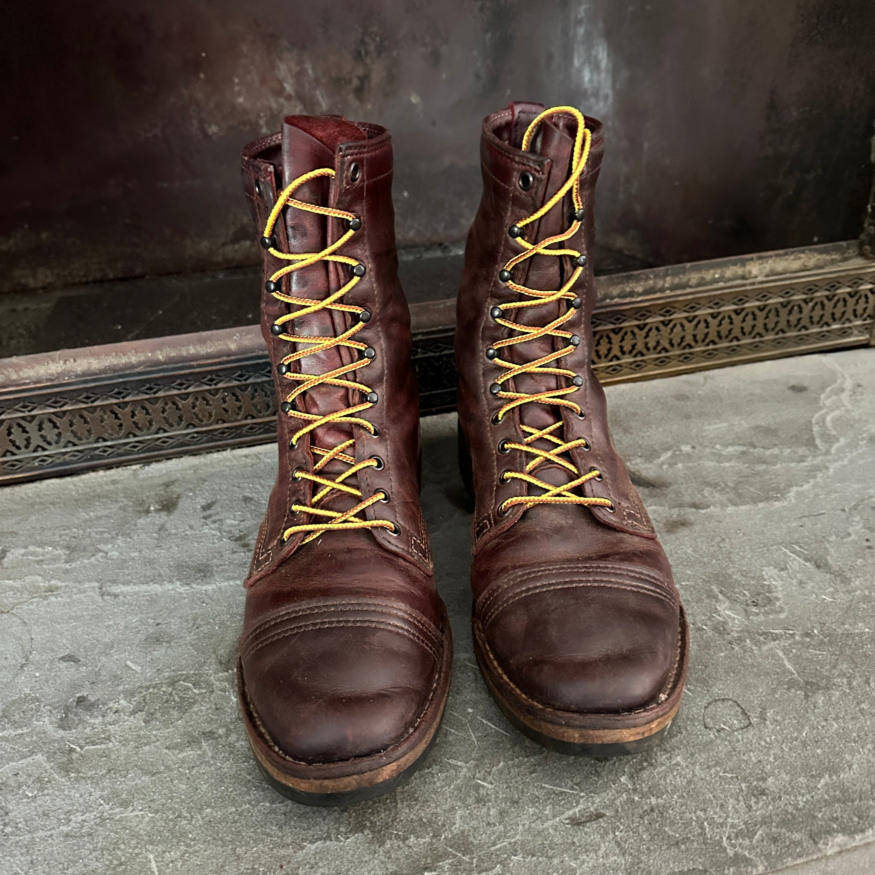 WESCO Hendrik Burgundy Domain Vibram Sole 10 Inch Boots US