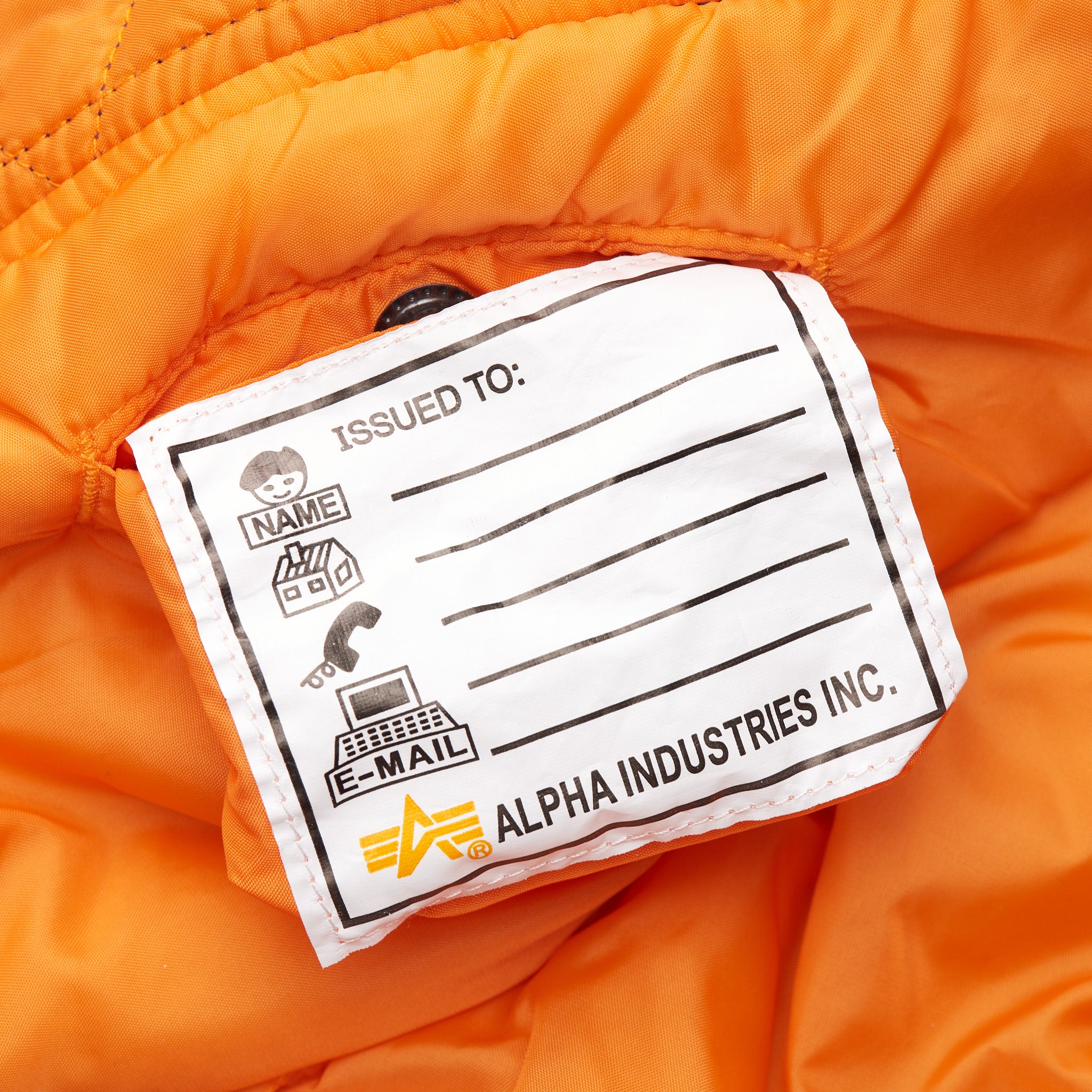 Alpha industries clearance orange jacket