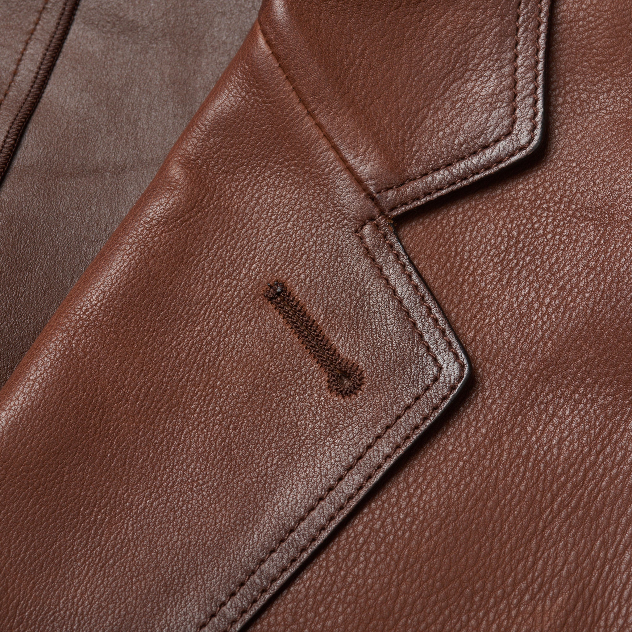 BERLUTI Paris Brown Patina Leather 2 Button Unlined Jacket Blazer EU 5