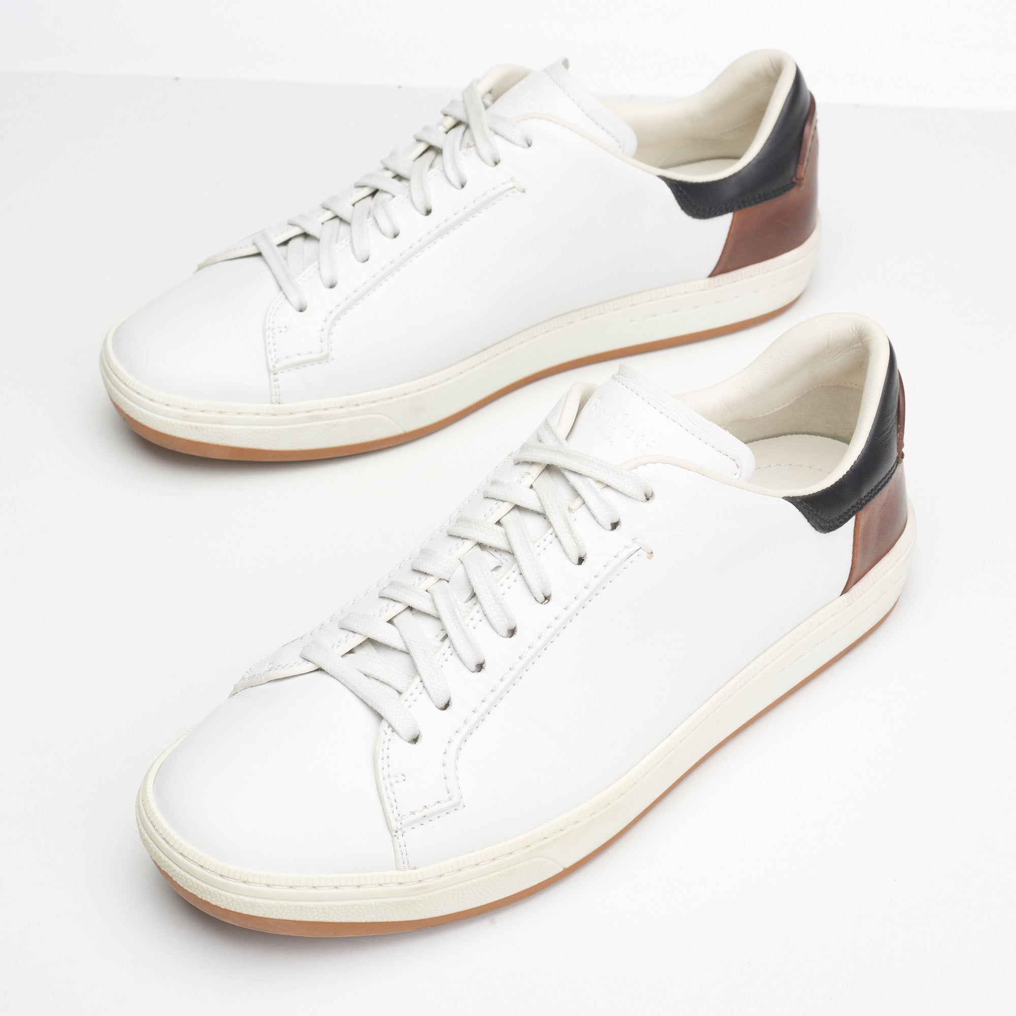 BERLUTI Paris White Leather 8 Eyelet Lace-up Sneaker Shoes Size 6.5 US