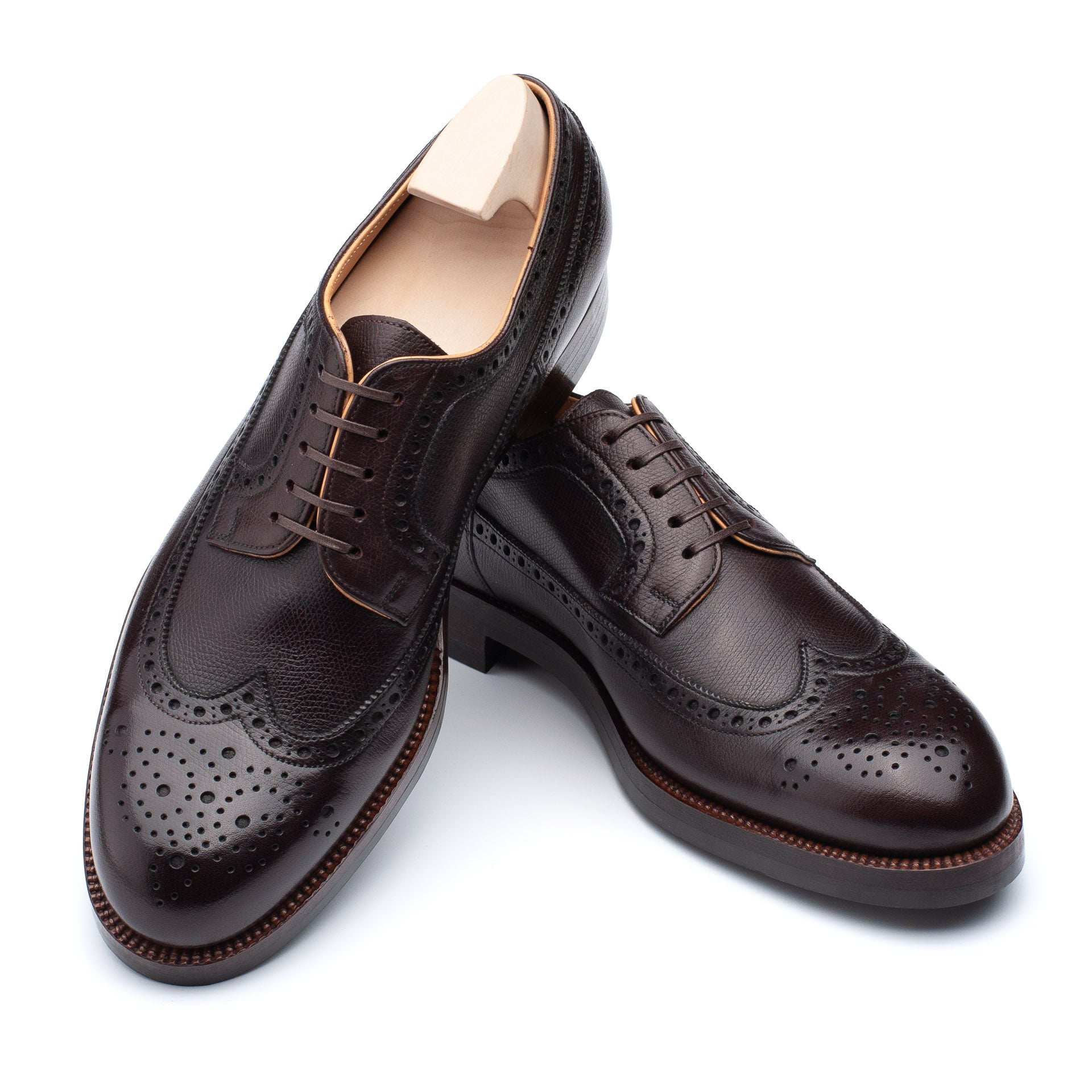 Brown calf Longwing Derby Shoe