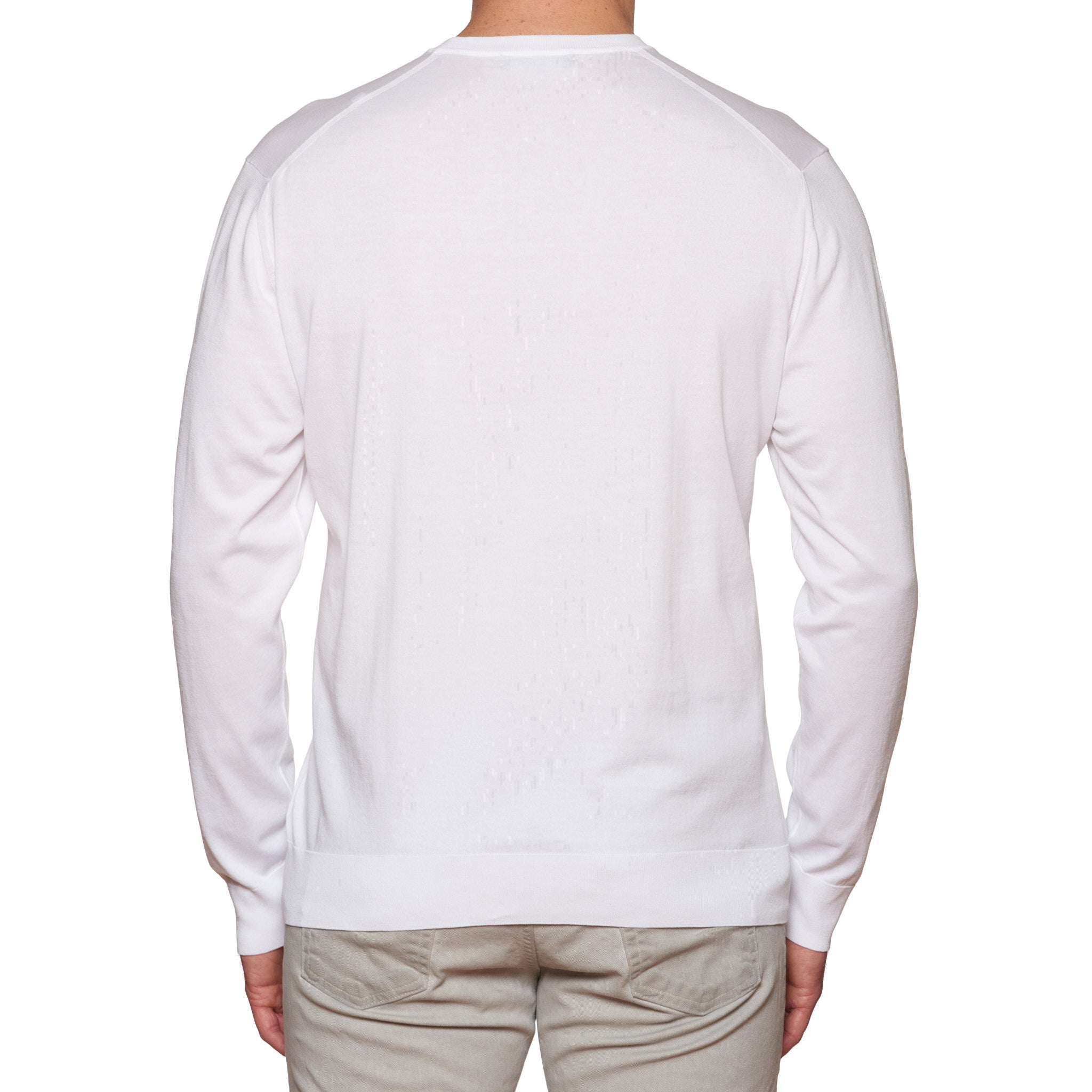 Regular fit logo discount supima cotton pullover sweater