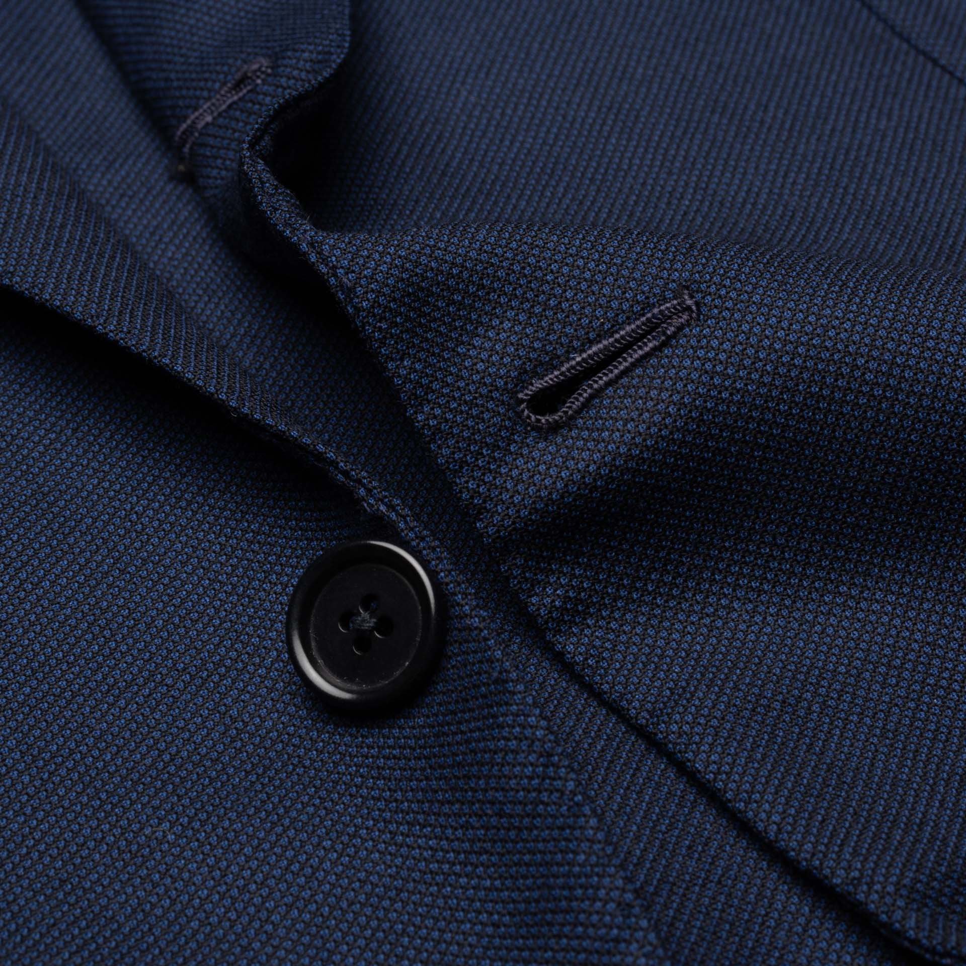 SARTORIA CHIAIA Bespoke Blue CERRUTI Wool Super 130's Jacket EU 46 US ...